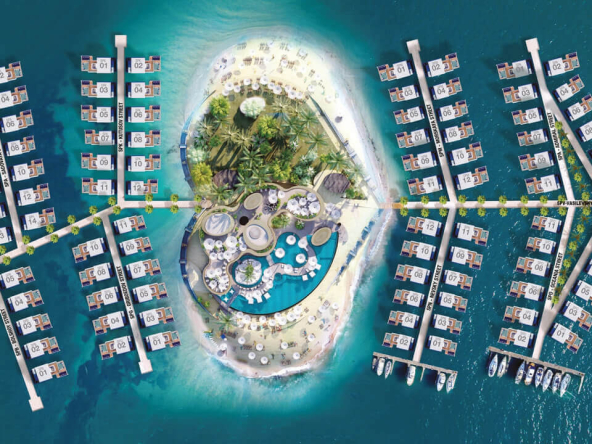 خرید ویلاهای شناور اسب دریایی در جزایر جهان دبیsea horse villa