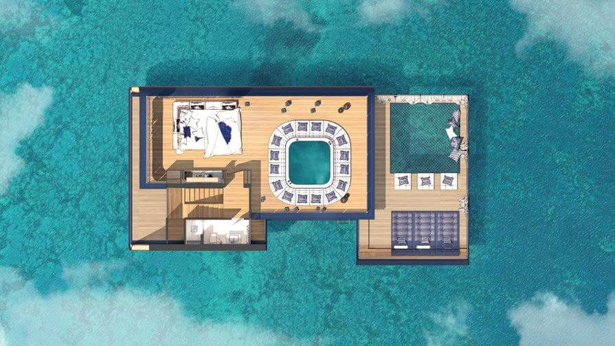 خرید ویلاهای شناور اسب دریایی در جزایر جهان دبیsea horse villa1