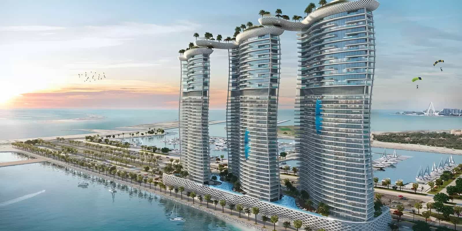 واحدهای اسکای کرست در منطقه دبی هاربر | Damac Skycrest residences