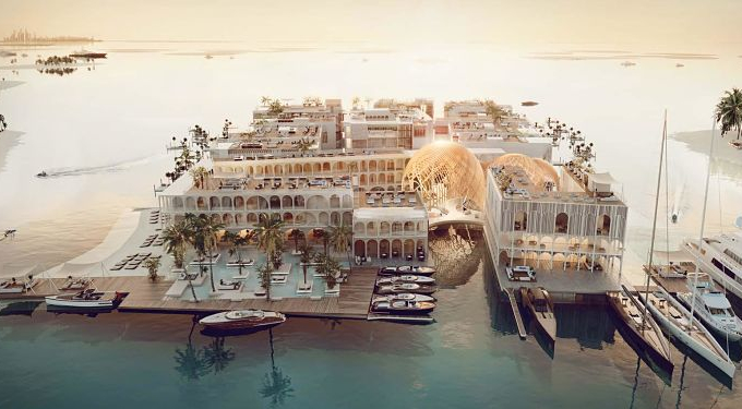 هتل فلوتینگ ونیز در جزایر جهان دبی | The Floating Venice