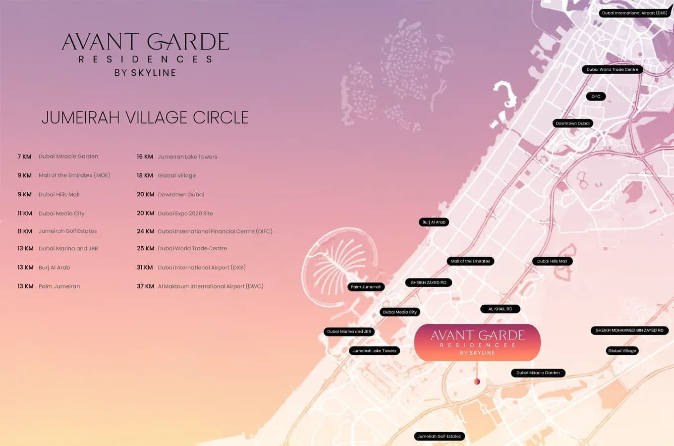 آپارتمان های آوانت گرید در جمیرا ویلیج سیرکل | Avant Garde Residences