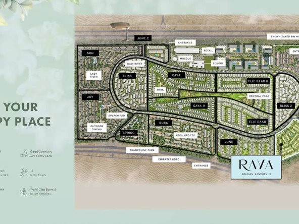 تاون هاوس های رایا در عربین رنچز3 دبی | Raya