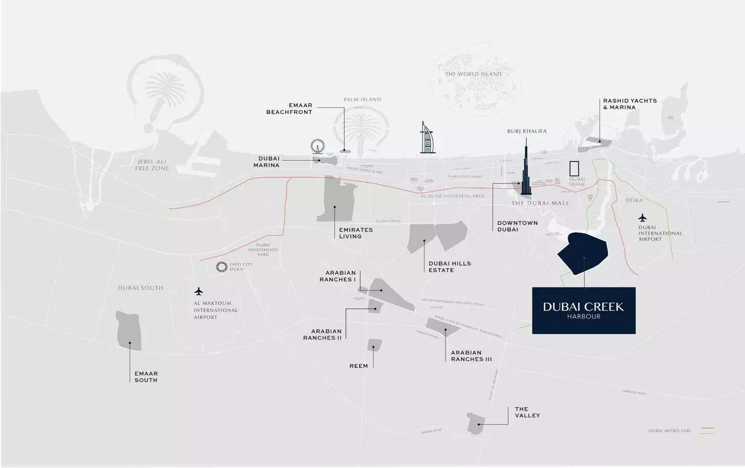 آپارتمان های آلتوس در دبی کریک هاربر