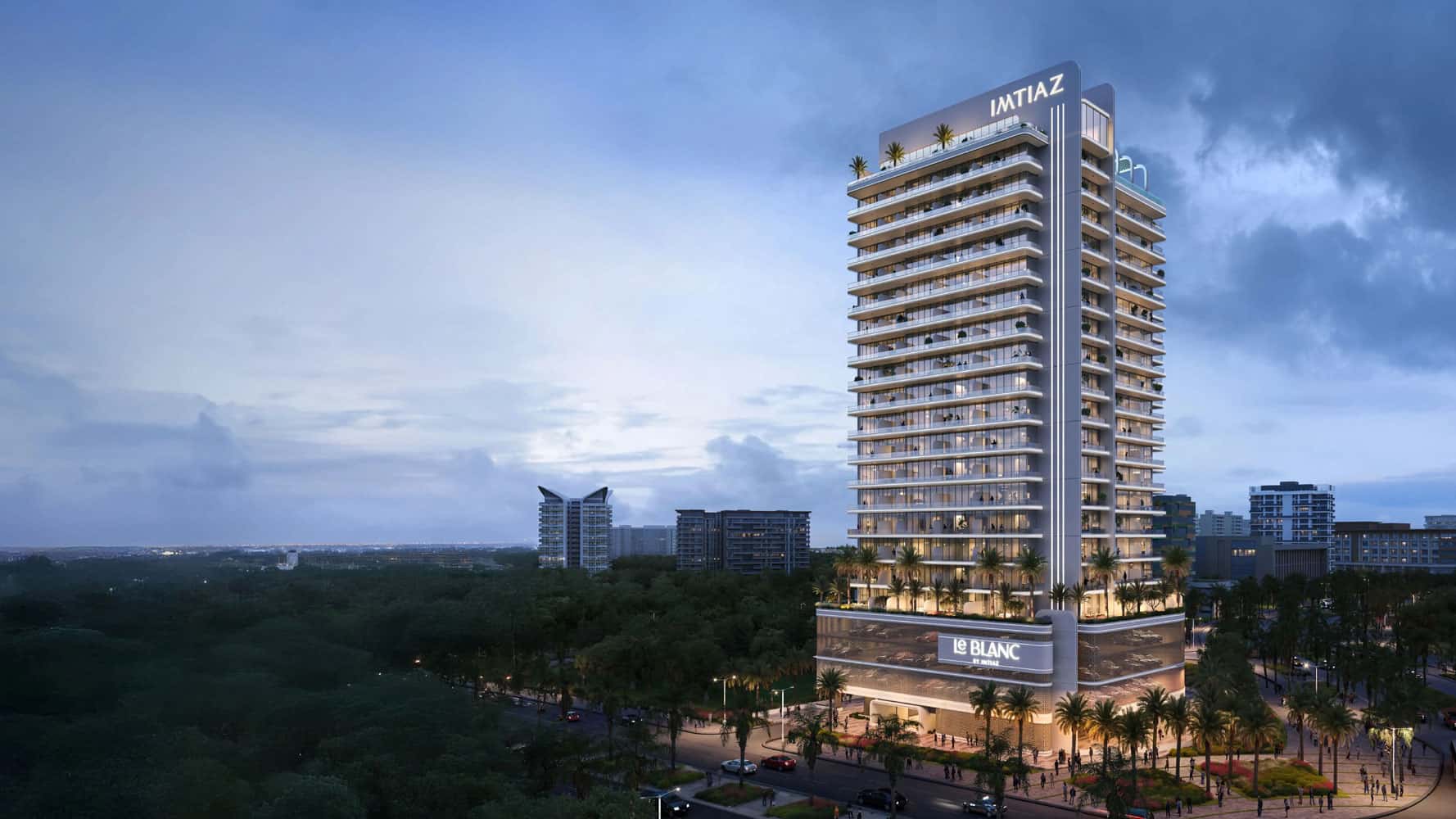 آپارتمان های لِ بلانک (Le Blanc) در منطقه دبی‌لند