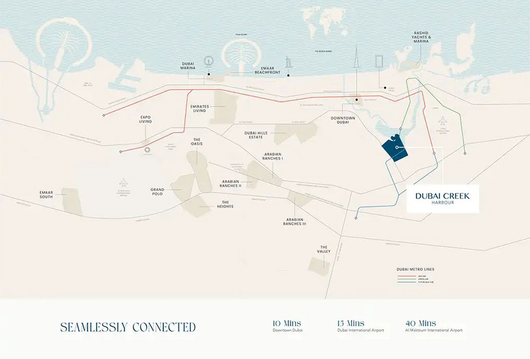 برج مونتیوا بای ویدا در منطقه دبی کریک هاربر