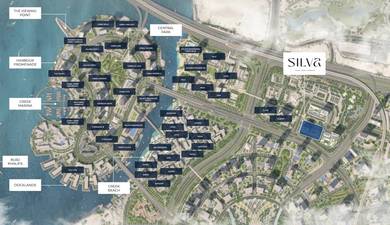 آپارتمان های سیلوا در دبی کریک هاربر